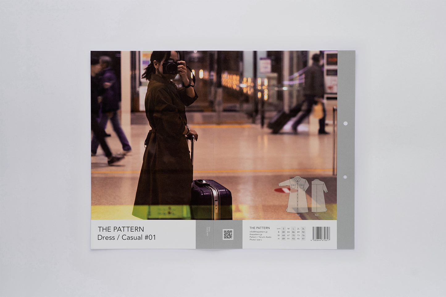 【型紙】Dress / Casual #01 / ワンピース / カジュアル