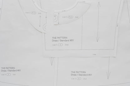 【型紙】Dress / Casual #01 / ワンピース / カジュアル