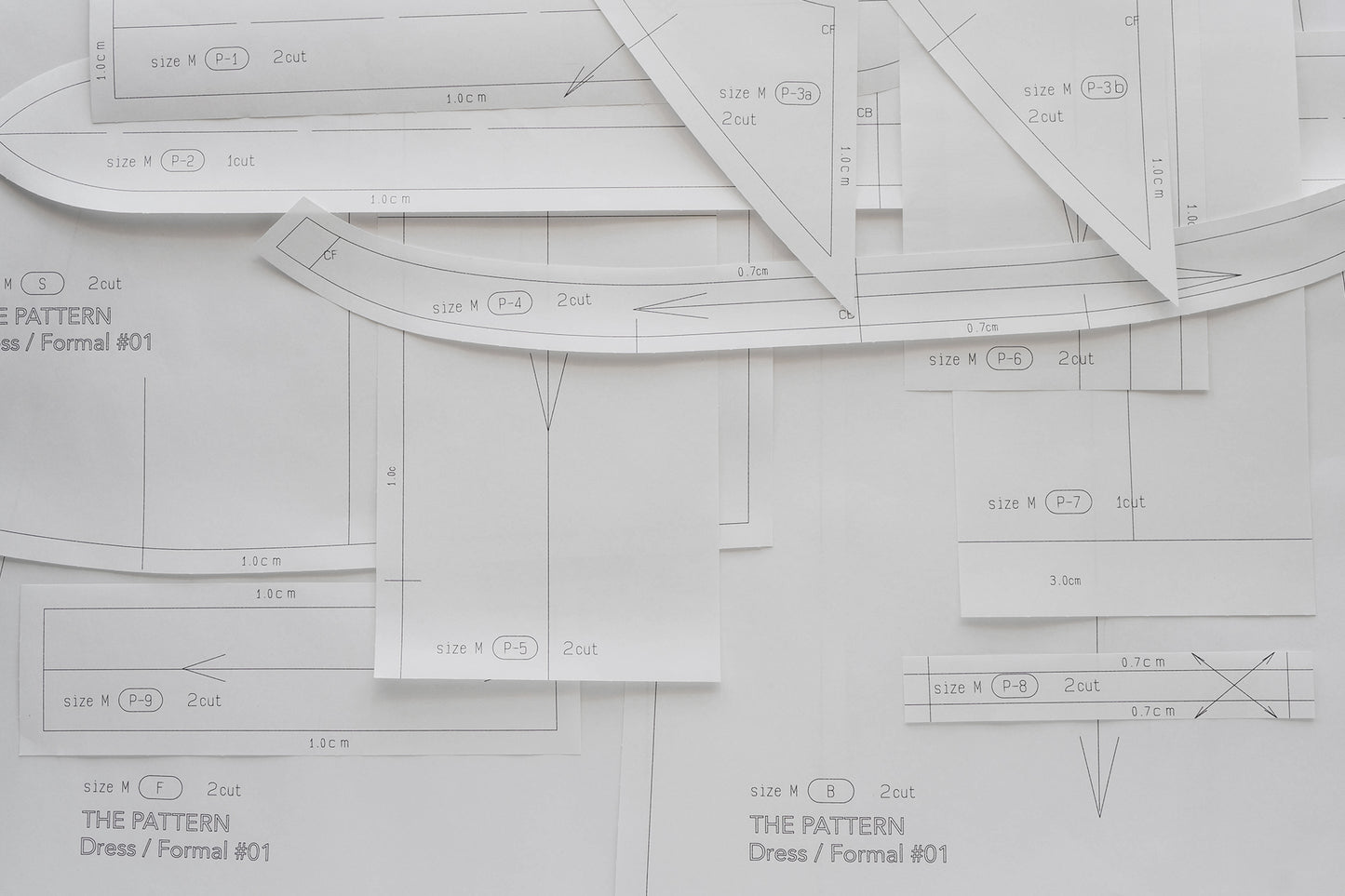 【型紙】Dress / Formal #01 / ワンピース / フォーマル